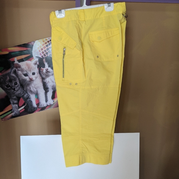 Lauren Active capri pants- bright yellow Size 14 - Picture 2 of 8